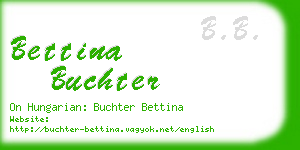 bettina buchter business card